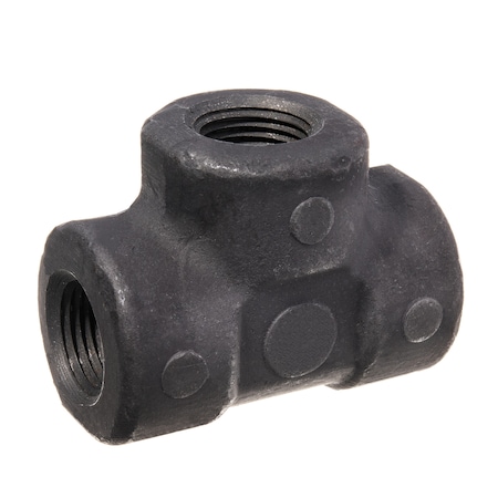 Usa Industrials Tee 3/4" Pipe, FNPT, Black-Coated Steel ZUSA-PF-6537